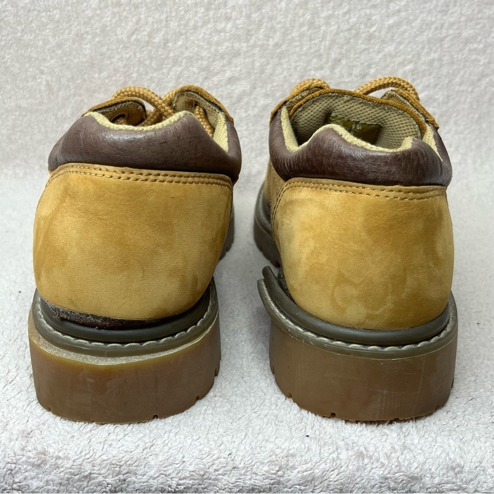 Vintage Bass Waterproof Leather Lug Sole Oxford Shoes-Women’s 9-Tan-Brown-y2k - Picture 4 of 11